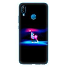 Силиконовый бампер с картинкой животных для Huawei P20 Lite (2019) – Яркий олень
