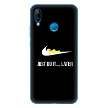 Силиконовый Чехол на Huawei P20 Lite (2019) с картинкой Nike (Later)