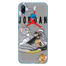 Силиконовый Чехол Nike Air Jordan на Хуавей П20 Лайт 2019 (Air Jordan)