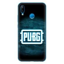 Чехол (TPU) с картинкой "Лого Пабг" на Хуавей П20 Лайт 2019 – Лого PUBG