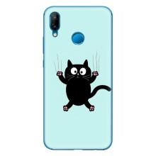 Силіконовий чохол з котиком для Huawei P20 Lite (2019) – Падаючий кіт