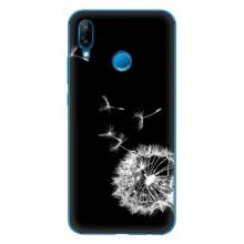Силіконовий Чохол з кульбабками на Huawei P20 Lite (2019) – Кульбабка на чорному