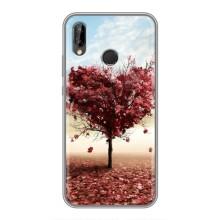 Чехлы для любимой на Хуавей П20 Лайт (VPrint) (Дерево сердце)