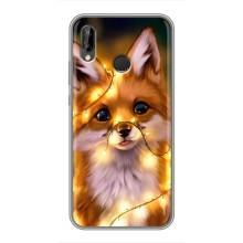 Чехлы с картинкой Лисички для Huawei P20 Lite, Ane-L02 (VPrint) (Лисичка в гирляндах)