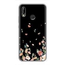 Чехол для Хуавей П20 Лайт - с принтом (Дизайнерские) (AlphaPrint) (Маленькие цветы)