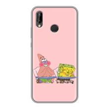 Чохол Губка Боб для Хуавей П20 Лайт – За партою