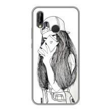 Чехол с печатью для Huawei P20 Lite, Ane-L02 - (Мода) (AlphaPrint) (Фото девочки)