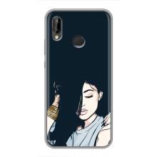 Чехол с печатью для Huawei P20 Lite, Ane-L02 - (Мода) (AlphaPrint) (Красивая девочка)