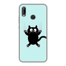Чохол з принтом для Huawei P20 Lite, Ane-L02 (AlphaPrint) Модні коти (Падаючий кіт)