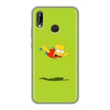 Чехол с Симпсонами для Huawei P20 Lite, Ane-L02 (VPrint) – Барт Симпсон
