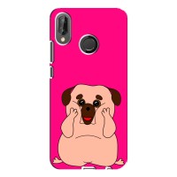Чехол (ТПУ) Милые собачки для Huawei P20 Lite, Ane-L02 (Веселый Мопсик)