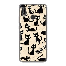 Чехол с рисунком кот на Huawei P20 Lite, Ane-L02