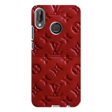 Текстурный Чехол Louis Vuitton для Хуавей П20 Лайт – Красный ЛВ