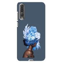 Чехлы (ART) Цветы на Huawei P20 Pro, CLT-L04 (VPrint) (Цветы на голове)