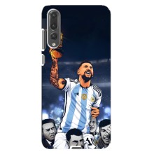 Чехлы для Huawei P20 Pro, CLT-L04 (Leo чемпион) (AlphaPrint) (Месси с кубком)