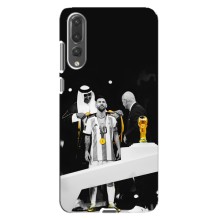 Чехлы для Huawei P20 Pro, CLT-L04 (Leo чемпион) (AlphaPrint) (Месси в накидке)