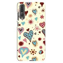 Чехлы для любимой на Хуавей П20 Про (VPrint) (Сердечки)