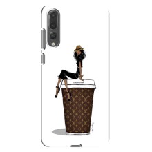 Чехлы Луи Витон для Huawei P20 Pro, CLT-L04 (AlphaPrint - LOUIS VUITTON) (кофе LOUIS VUITTON)