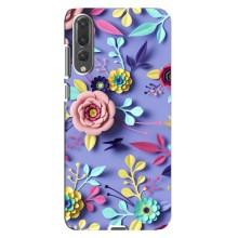 Чехлы с Цветами для Huawei P20 Pro, CLT-L04 (VPrint) (Цветочный дизайн)