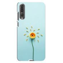 Чехлы с Цветами для Huawei P20 Pro, CLT-L04 (VPrint) (Желтый цветок)