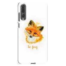 Чехлы с картинкой Лисички для Huawei P20 Pro, CLT-L04 (VPrint) (Девочка Лиса)