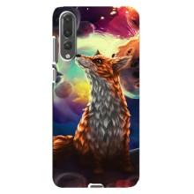 Чехлы с картинкой Лисички для Huawei P20 Pro, CLT-L04 (VPrint) (Лисица в космосе)