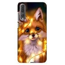 Чехлы с картинкой Лисички для Huawei P20 Pro, CLT-L04 (VPrint) (Лисичка в гирляндах)