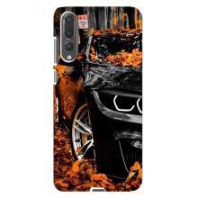 Чехлы с Машинами на Хуавей П20 Про (VPrint) (Черная Машина)