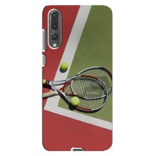 Чехлы с принтом Спортивная тематика для Huawei P20 Pro, CLT-L04 – Ракетки теннис