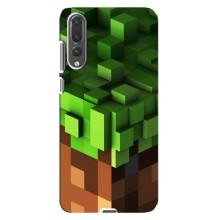Чехол Майнкрафт на Huawei P20 Pro, CLT-L04 (AlphaPrint) Minecraft (текстура Майнкрафт)