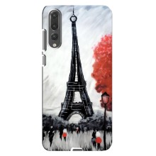 Чехол Эйфелева Башня для Huawei P20 Pro, CLT-L04 - (AlphaPrint) (Башня в Париже)