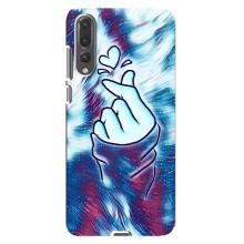 Чехол с принтом для Huawei P20 Pro, CLT-L04 (AlphaPrint - Знак сердечка)