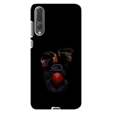 Чехол с Обезьянами Huawei P20 Pro, CLT-L04 - (AlphaPrint)