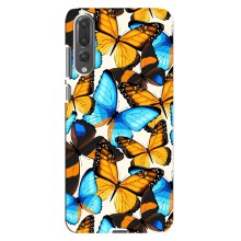 Чохол з принтом для Huawei P20 Pro українською: - (Прикольні) (AlphaPrint) (Яскраві метелики)