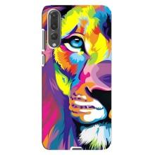 Чехол со Львом для Huawei P20 Pro, CLT-L04 (VPrint) (Яркий Лев)