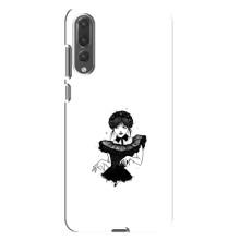 Чехлы Венсдей на Huawei P20 Pro, CLT-L04 Уэнсдей (AlphaPrint) (танец Уэнздей)