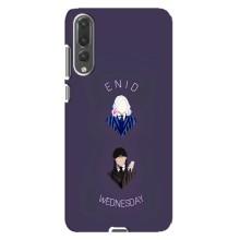 Чехлы Венсдей на Huawei P20 Pro, CLT-L04 Уэнсдей (AlphaPrint) (Уэнздей и подруга)