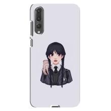 Чехлы Венсдей на Huawei P20 Pro, CLT-L04 Уэнсдей (AlphaPrint) (Уэнздей и Вещь)