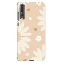 Чохол з квітковим принтом на Huawei P20 Pro українською: – Бежеві квіти