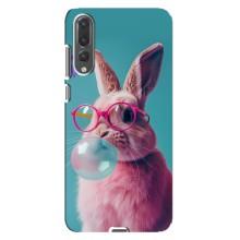 Чохол з принтом стильні тварини для Huawei P20 Pro українською: – Кролик в окулярах