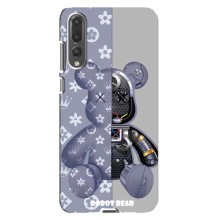 Крутые Чехлы Луи Виттон для Huawei P20 Pro, CLT-L04 (AlphaPrint) (Робот Мишка)