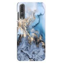 Мраморный чехол на Huawei P20 Pro, CLT-L04 (VPrint) (Нежный мрамор)