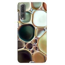 Мраморный чехол на Huawei P20 Pro, CLT-L04 (VPrint) (Радужный Мрамор)