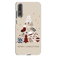 Рождественские Чехлы для Huawei P20 Pro, CLT-L04 (VPrint) (Merry Christmas)