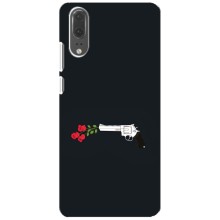 Чехлы (ART) Цветы на Huawei P20, EML-L09 (VPrint) (Неожиданные цветы)