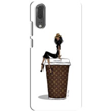 Чохли Луі Вітон для Huawei P20, EML-L09 (AlphaPrint - LOUIS VUITTON) (кава LOUIS VUITTON)