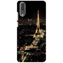 Чехол Эйфелева Башня для Huawei P20, EML-L09 - (AlphaPrint) – Ночной Париж