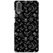 Новогодние, Праздничные Чехлы для Huawei P20, EML-L09 - 2024 год (Новогодний фон)