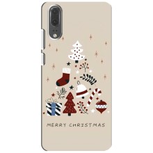 Рождественские Чехлы для Huawei P20, EML-L09 (VPrint) (Merry Christmas)