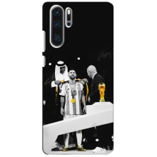 Чехлы для Huawei P30 Pro (Leo чемпион) (AlphaPrint) (Месси в накидке)